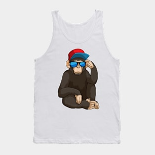 Monkey with Sunglasses Tank Top